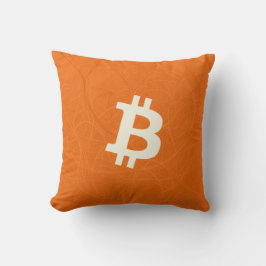 Almofada Bitcoin Classic Laranja (Neurônio)
