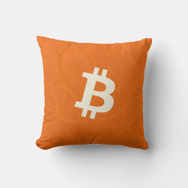 Almofada Bitcoin Classic Orange (Neuron) (Frente)