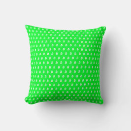 Almofada Bitcoin Verde Brilhante