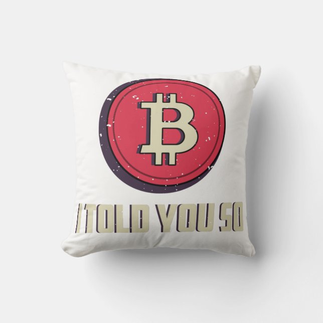 Almofada Bitmoney: Eu Te Disse Assim (Frente)