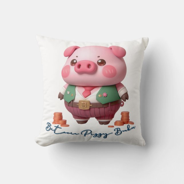 Almofada Bitmoney Piggy Banker (Frente)