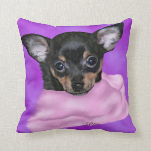 Almofada Black and Tan Chihuahua Puppy