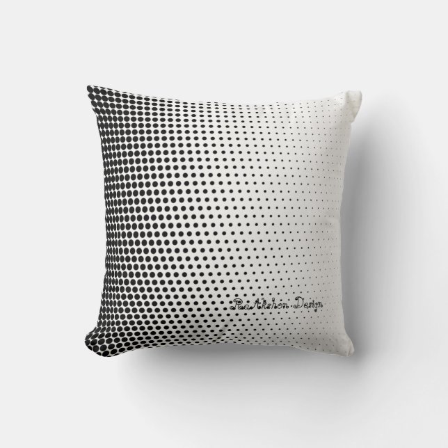 Almofada Black and white dot design fashionable pillow (Frente)