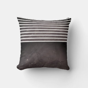 Almofada Black and White Modern Marble Stripe