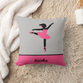 Almofada Black Ballerina Silhouette Personalizado