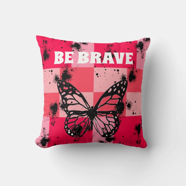 Almofada Black butterfly Sweet Modern candy abstract art (Frente)