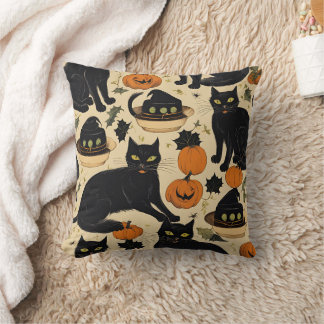 Almofada Black cats halloween horror gifts engraçado boo 20
