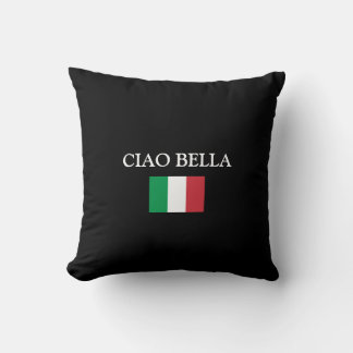 Almofada Black CIAO BELLA ITALY FLAG
