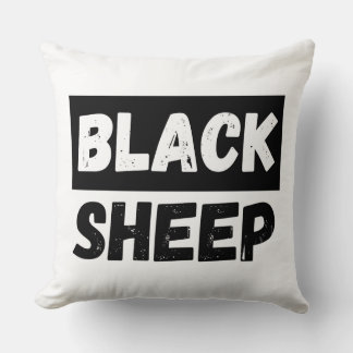Almofada Black Sheep Bold Distressed Rebel Streetwear Art