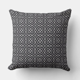 Almofada Black Throw Pillow