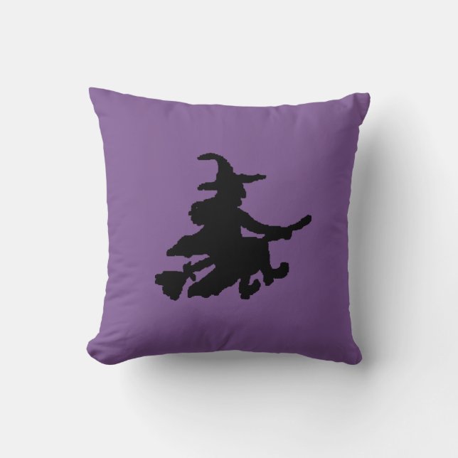 Almofada Black Witches on Purple (Frente)