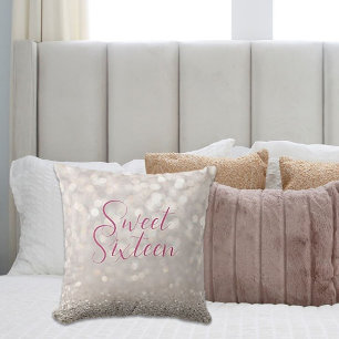 Almofada Bling! Doce 16 travesseiro decorativo bonito