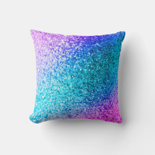 Almofada Bling Glitter Girly Monographic Throw Travesseiro