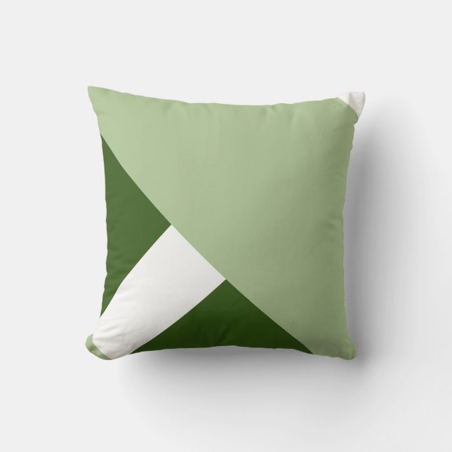 Almofada Bloco de Cor Moderna Verde 2 (Frente)