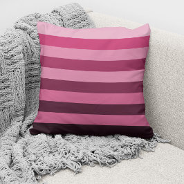 Almofada Blocos de Cor Monocromáticos Rosa Moderno com List