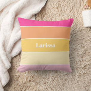 Almofada Blocos de Cores Personalizados de Verão Amarelos C