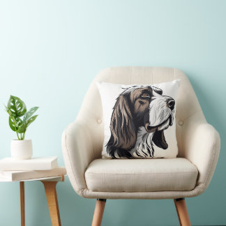 Almofada Bloodhound dog portriat nursery pillow