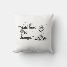 Almofada Bloom Through Trials – Strength from the Cracks