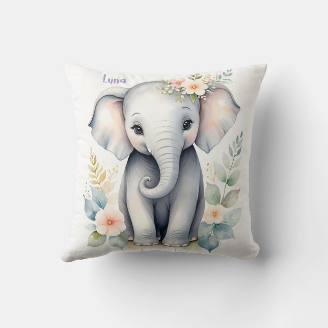 Almofada Blooming Baby Elephant (Verso)