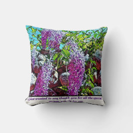 Almofada Blooming lilac flower garden