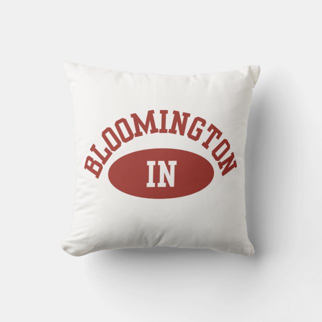 Almofada Bloomington Indiana College Decor Pillow (Frente)