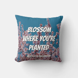 Almofada BLOSSOM ONDE VOCÊ ESTÁ PLANTADO Falso