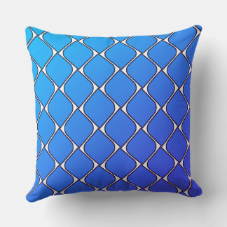 Almofada blu strips heart throw pillow
