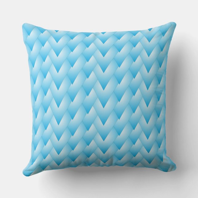 Almofada blu strips heart throw pillow (Verso)