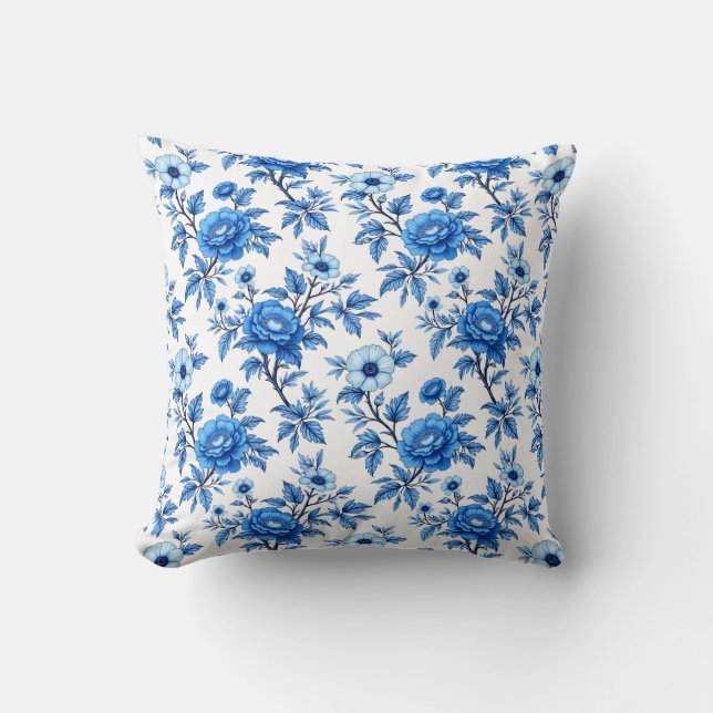 Almofada Blue and White Chinoiserie (Frente)
