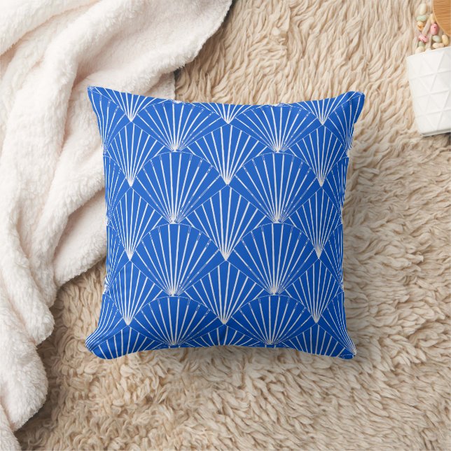 Almofada Blue Art Deco Design (Cobertor)