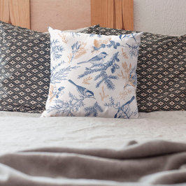 Almofada Blue Bird e Winter Botanic