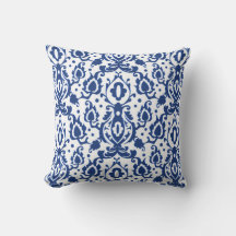 Blue Casbah Damask marroquino