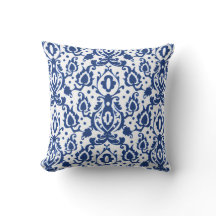 Blue Casbah Damask marroquino