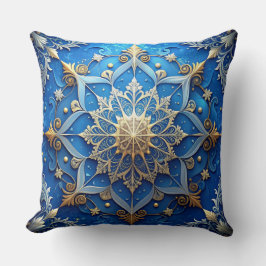Almofada Blue Decorative Christmas Throw Pillow