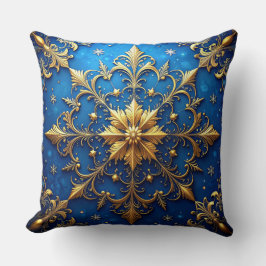 Almofada Blue Decorative Christmas Throw Pillow