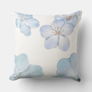 Almofada Blue hibiscus  throw pillow