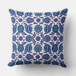 Almofada Blue Iznik Floral Pattern