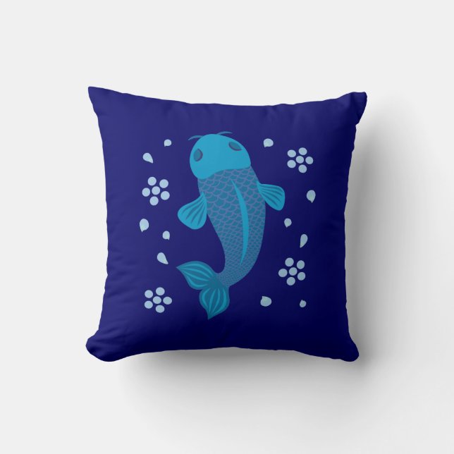 Almofada Blue Koi Fish (Frente)