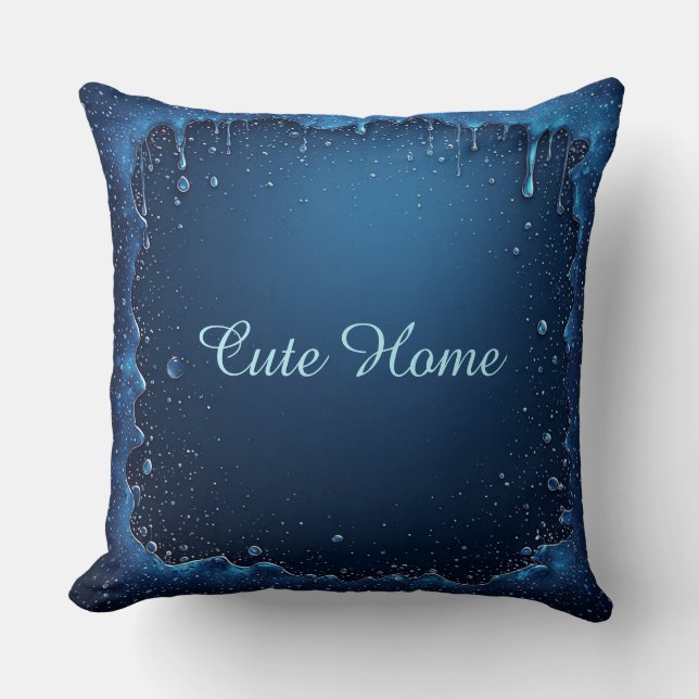 Almofada Blue Personalized Name Custom Gift (Frente)