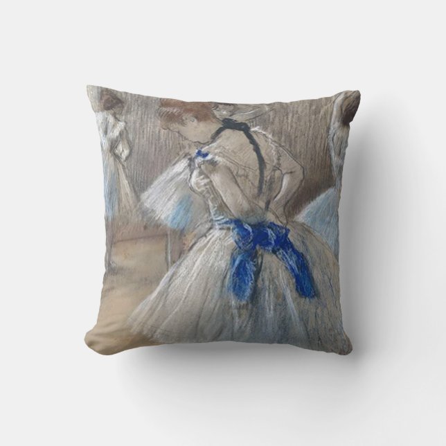 Almofada Blue Ribbon Dancer Edgar Degas (Frente)