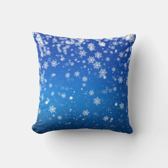 Almofada Blue Snowflakes Cushion (Frente)