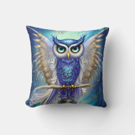 Almofada Blue Steampunk Owl