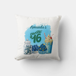 Almofada Blue Sweet Sixteen Pillow