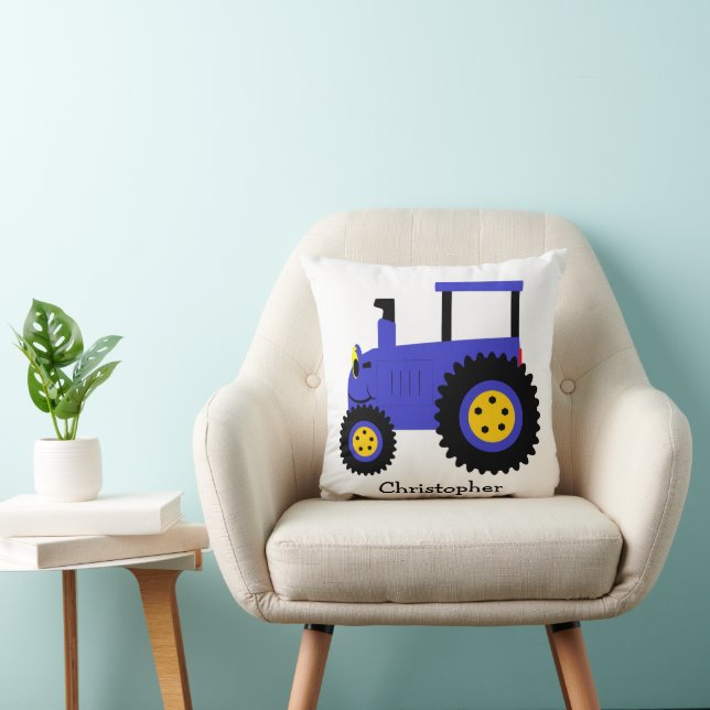 Almofada Blue Tractor Design Personalised (Cadeira)