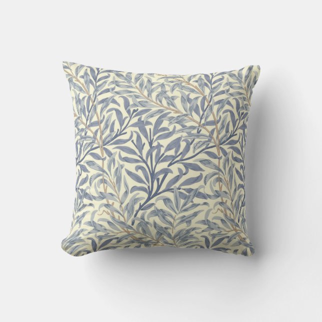 Almofada Blue Willow Bough (por William Morris) (Frente)