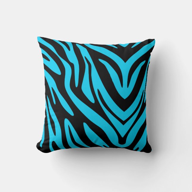 Almofada Blue Zebra Stripe (Frente)