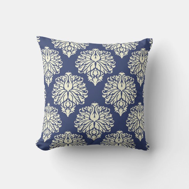 Almofada Blueberry Southern Cotage Damask (Frente)