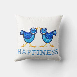 Almofada Bluebird da felicidade