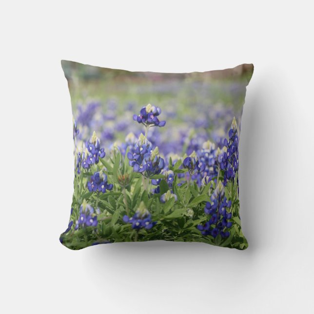 Almofada Bluebonnets de Texas (amor de Texas!) (Frente)