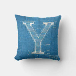 Almofada Blueprint Monogram Letter Y